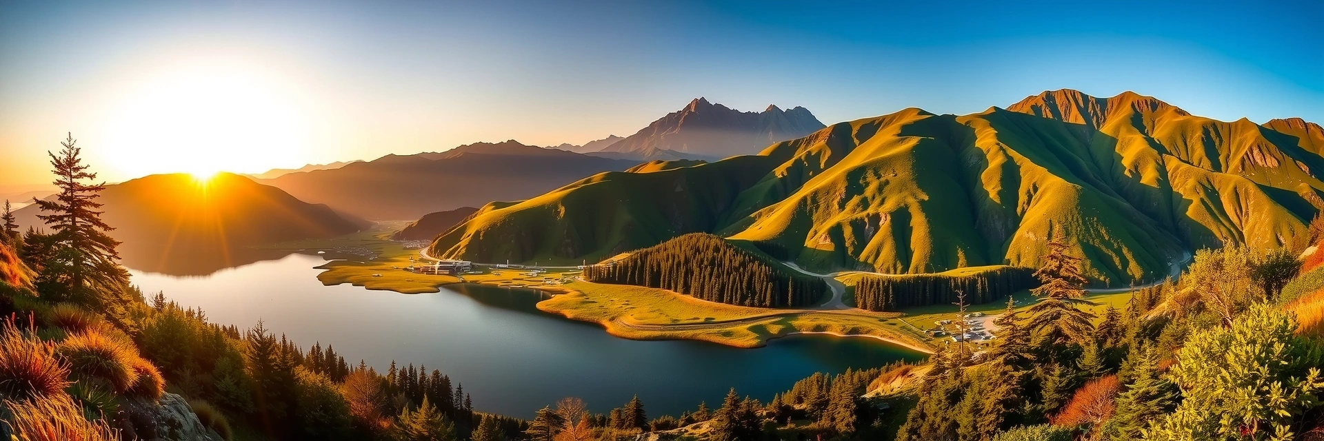 Serene natural landscape representing purity and growth