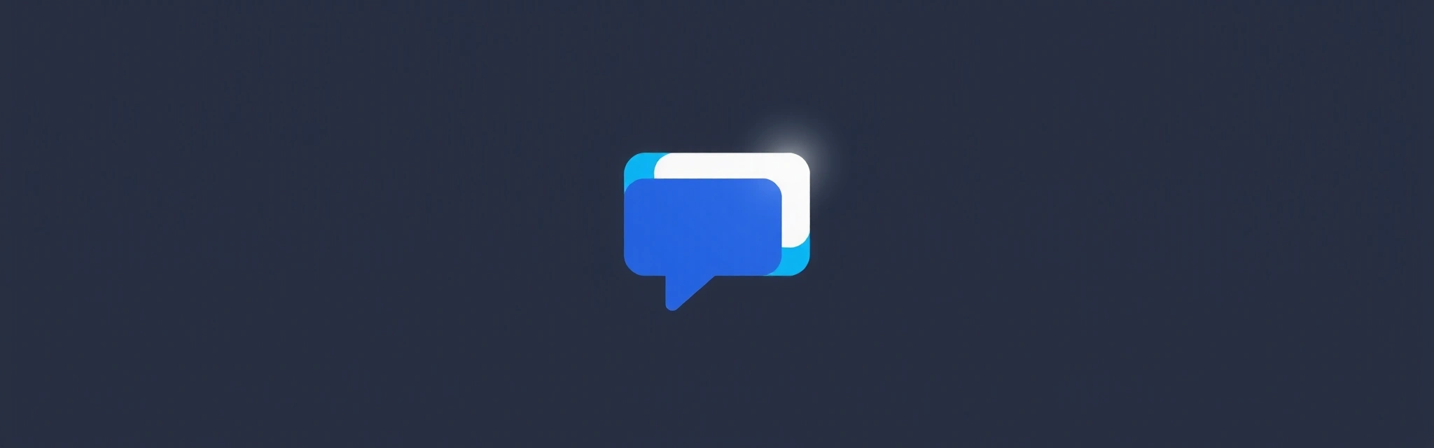 Stylized communication icon representing customer service