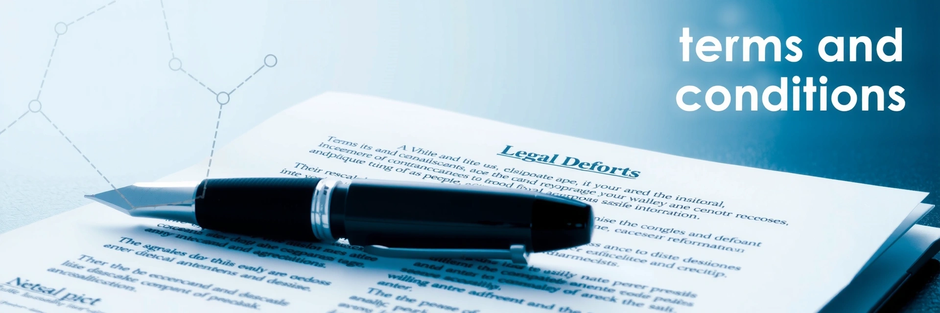 Abstract illustration of legal documents and digital interface symbolizing terms of service